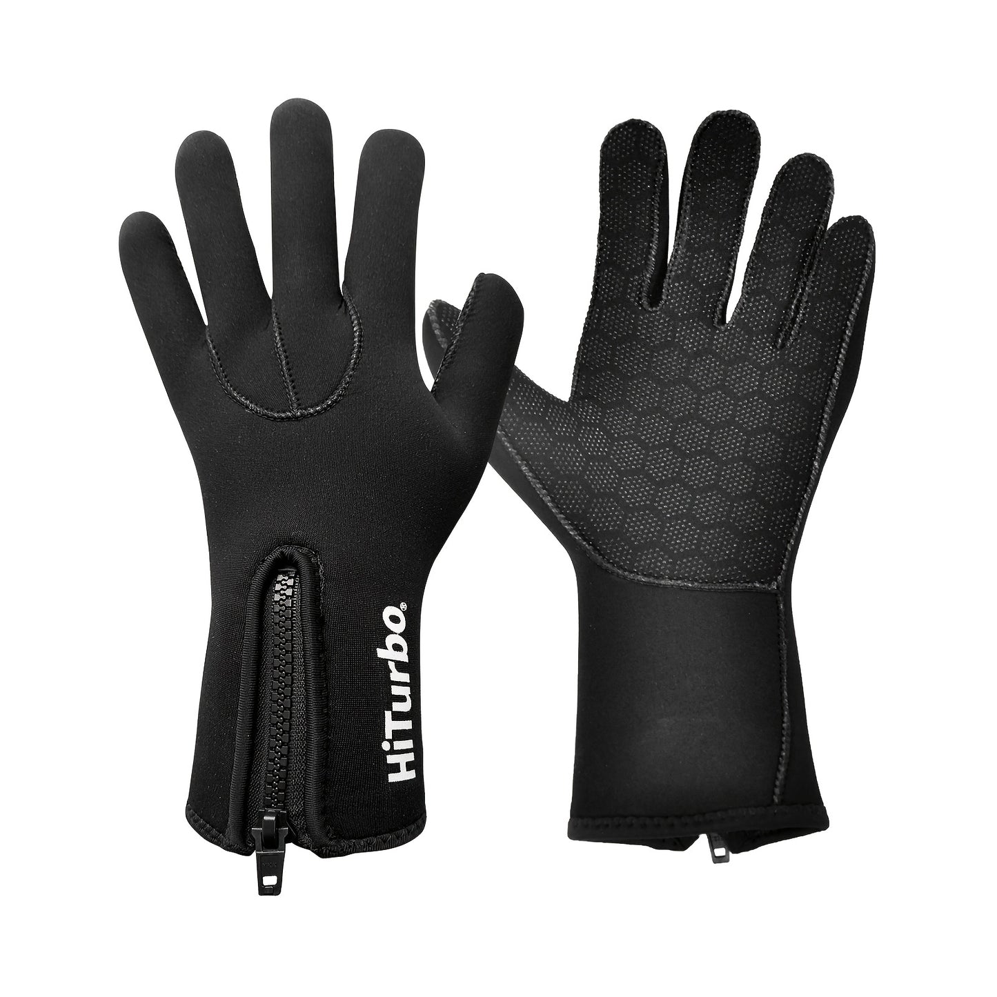 Hiturbo 3-mm-Neoprenhandschuhe, perfekt zum Surfen, Kajakfahren, Schnorcheln, Segeln und Bootfahren – Fünf-Finger-Design für maximale Beweglichkeit