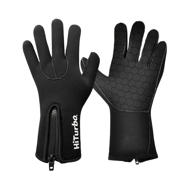Hiturbo 3-mm-Neoprenhandschuhe, perfekt zum Surfen, Kajakfahren, Schnorcheln, Segeln und Bootfahren – Fünf-Finger-Design für maximale Beweglichkeit