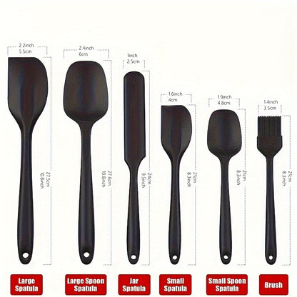 Silicone Kitchen Spatula Set | Baking & Cooking Tools | Dishwasher Safe & Easy to Clean | Kitchen Utensils & Accessories