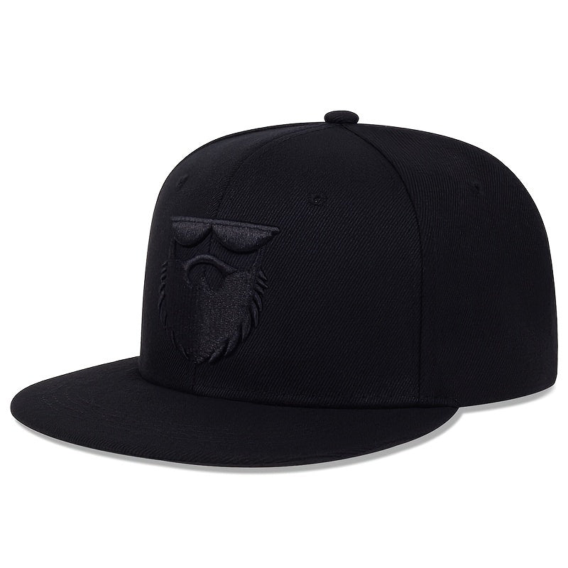 Ideale Geschenkidee: Lässige Baseballkappe mit besticktem Bartmotiv für Herren