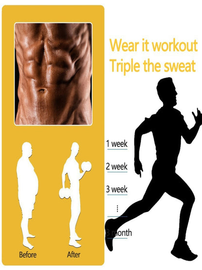 TKPARK Men's Adjustable Compression Tank Top & Waist Trainer - High-Elasticity Workout Shirt with Back Support, Sleeveless Gym Shaper Vest, Zipper Closure & Belt for Fitness Training, Fitness Compression Wear | Sleeveless Tan