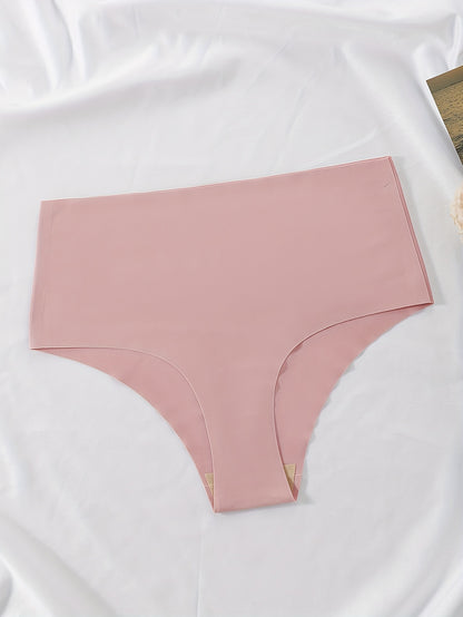 5er-Pack nahtlose Slips mit hohem Bund in verschiedenen Farben, Damenunterwäsche &amp; Dessous