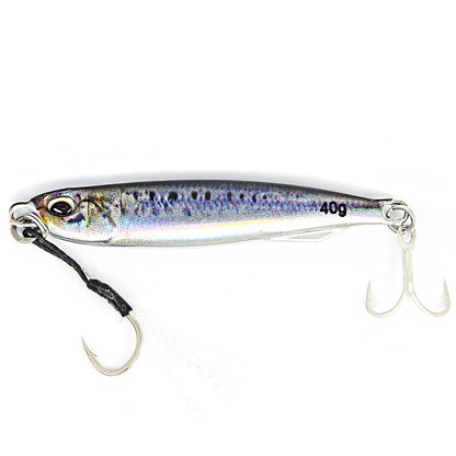 Ultimativer Jig-Löffel aus Metallguss – Hochrealistischer, 3D-gedruckter Salzwasser-Angelköder mit verbesserter Haltbarkeit, Gewichtsoptionen von 30 g/40 g/60 g und Kunstköderzubehör für höhere Fangquoten
