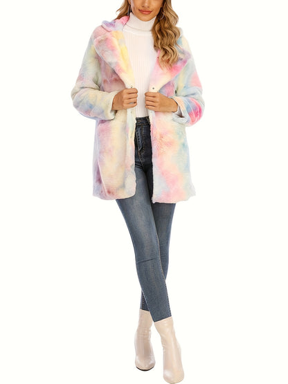 Winterwarmer, flauschiger, lockerer Mantel, lässige, langärmelige Teddy-Oberbekleidung, Damenbekleidung