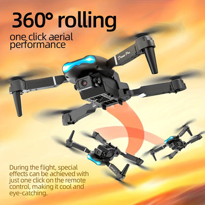Dual Camera Foldable E99 Drone - RC Drone Toy for Beginners, Indoor and Outdoor UAV - Affordable Halloween Christmas Gift