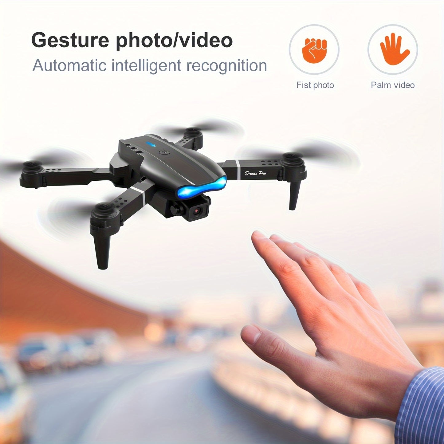 Dual Foldable E99 Drone with Camera, Altitude Hold, Remote Control Quadcopter for Beginners with Easy Operation