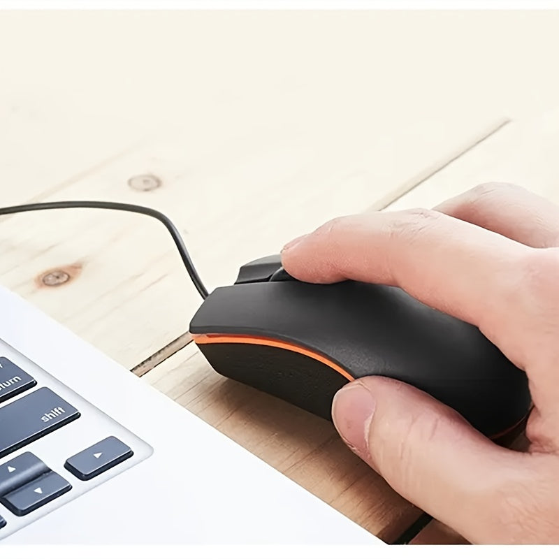 Kabelgebundene USB-Gaming-Maus für PC, Laptop und Computer. Kleine Maus, Büromaus, Computerzubehör, Cartoon-Design, ergonomisches Design, leichtes Gewicht, Kunststoffgehäuse, USB-Peripheriegerät, präzise Steuerung, Fernbedienung für Profis.