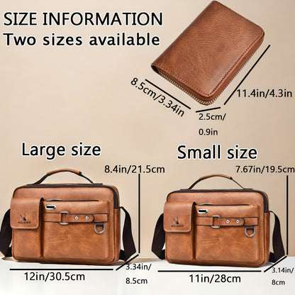 WEIXIER Herren-Umhängetasche, kompatibel mit / - Verstellbare Business- und Freizeit-Schultertasche, Bürotasche, Geschenk für Ehemann, Freund (Material)