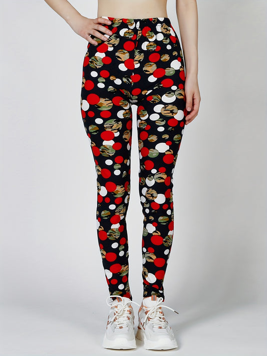 Leggings fleuris taille haute pour femme | Pantalon de jogging décontracté