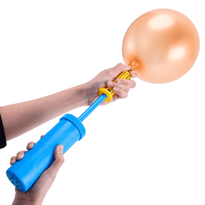 1 Stück blaue, hochwertige Zwei-Wege-Luftpumpe für Ballons, zeitsparend und praktisch, ideal für Partydekorationen zu Halloween, Thanksgiving, Weihnachten, Ostern und als Ostergeschenk.