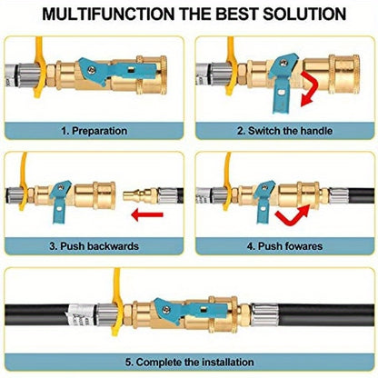 12 Low Pressure RV Propane Hose with Quick-Connect Fitting - Safe & Durable for Blackstone Tabletop Grill, Perfect BBQ & Grill Accessories for Outdoor Cooking Adventures, Fits 17 & 22 Models