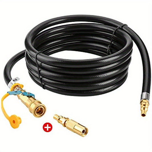 12 Low Pressure RV Propane Hose with Quick-Connect Fitting - Safe & Durable for Blackstone Tabletop Grill, Perfect BBQ & Grill Accessories for Outdoor Cooking Adventures, Fits 17 & 22 Models