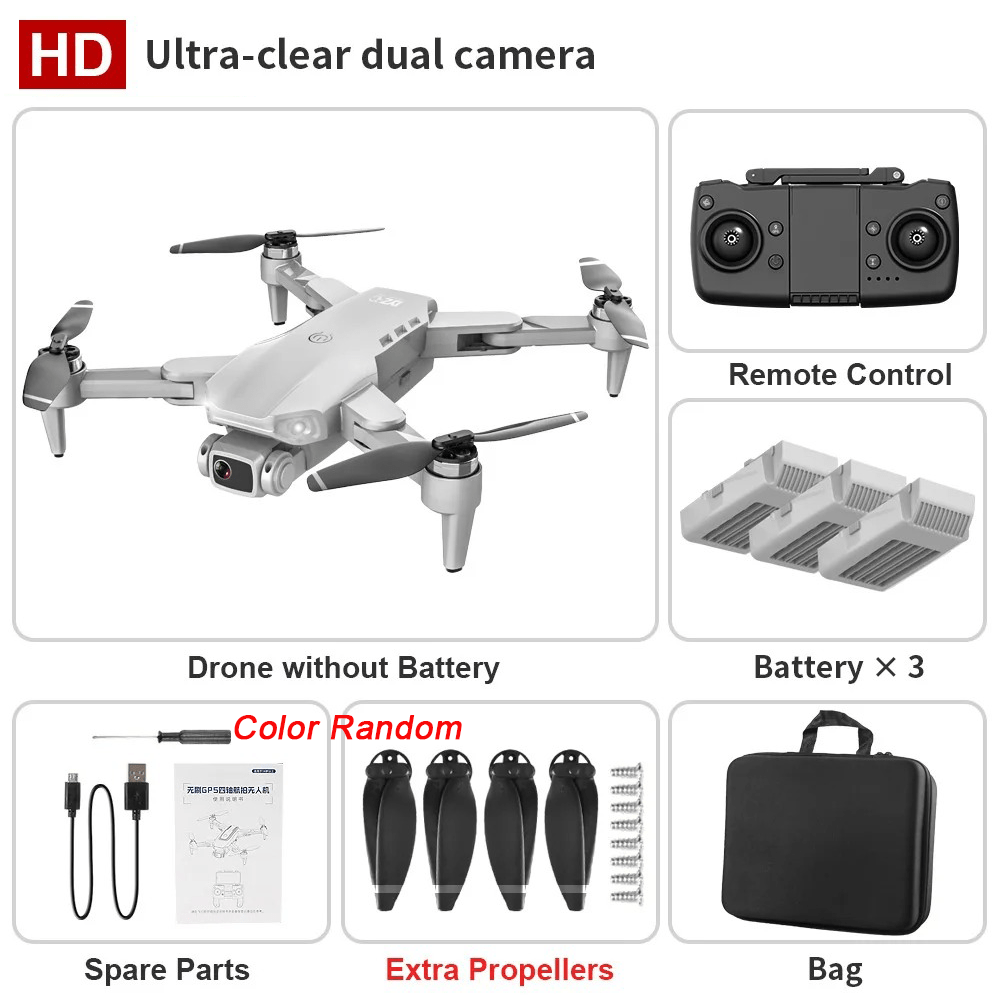 L900 GPS Drone HD Dual Camera Professional Aerial Photography Brushless Motor Optical Flow Positioning GPS Return Foldable Quadcopter
