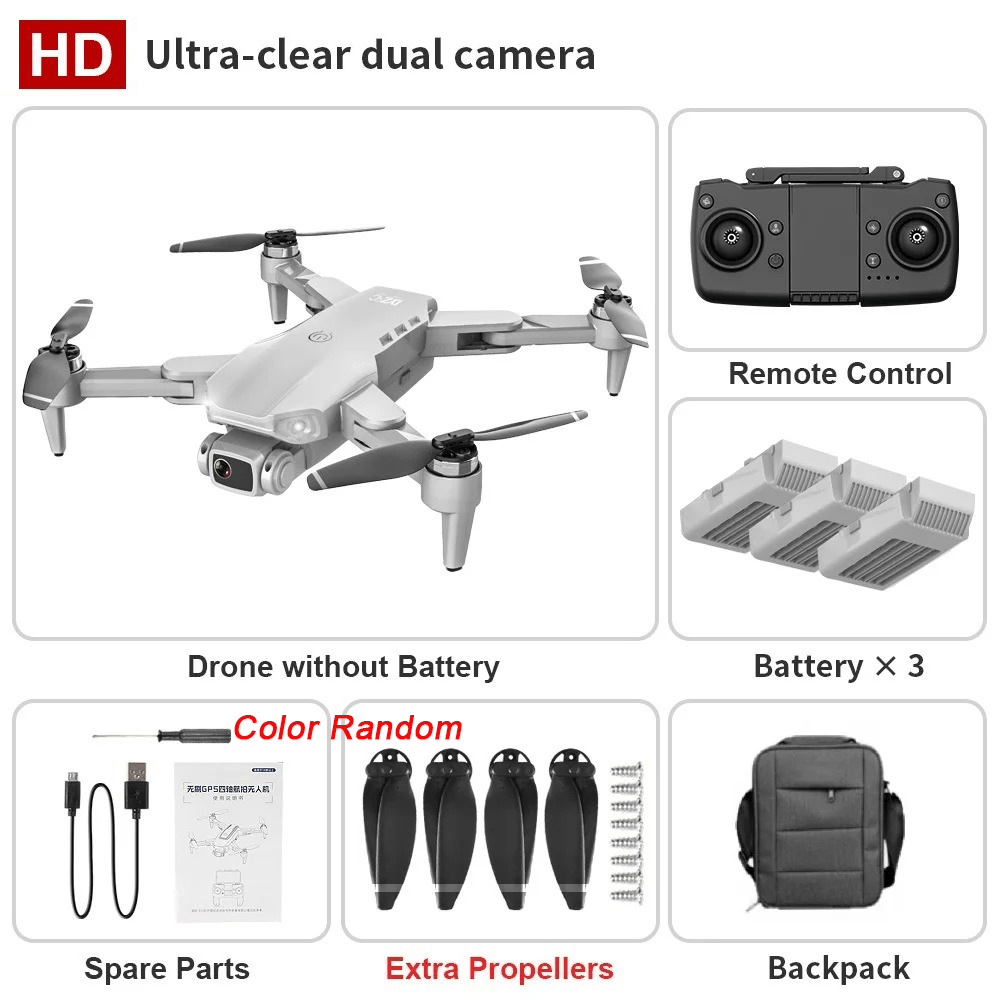 L900 GPS Drone HD Dual Camera Professional Aerial Photography Brushless Motor Optical Flow Positioning GPS Return Foldable Quadcopter