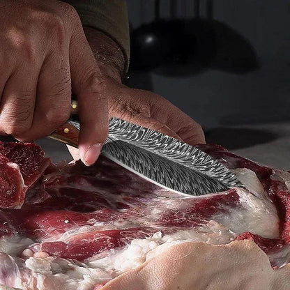 Professional Kitchen Knives with Knife Sheath Stainless Steel Boning Knife Vegetable Cutter Fruit Paring Knife for Hobby Knife