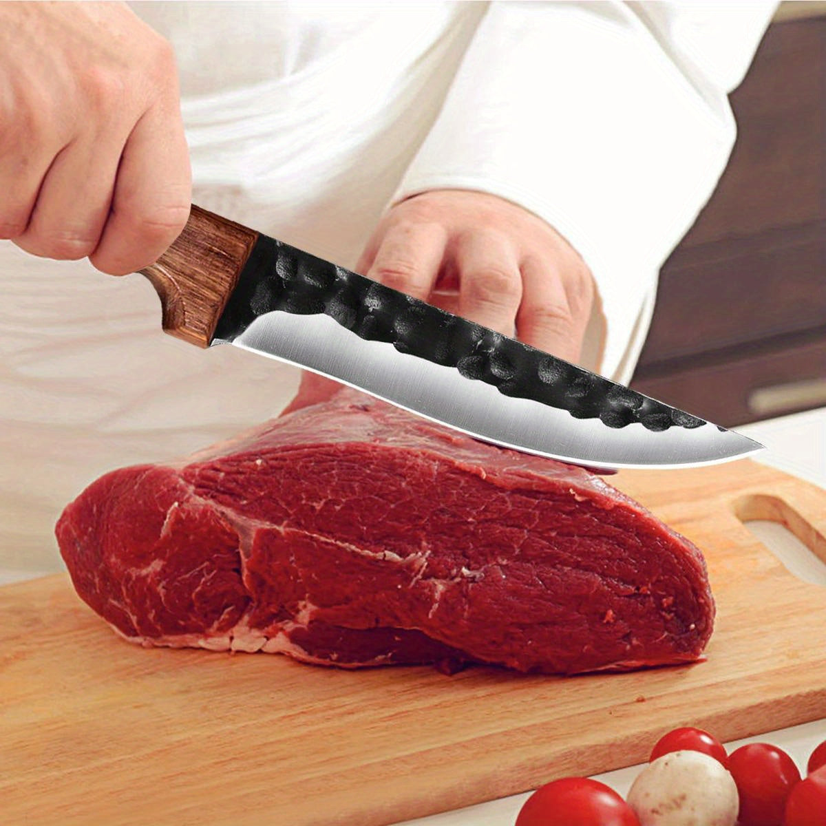 1PC Boning Knife Professional 6.5" Forged Kitchen Knife Chef Knife Butcher Fish Filleting Meat Cleaver Stainless Steel Cooking Tools Camping Knife HuntingKnife for Outdoor