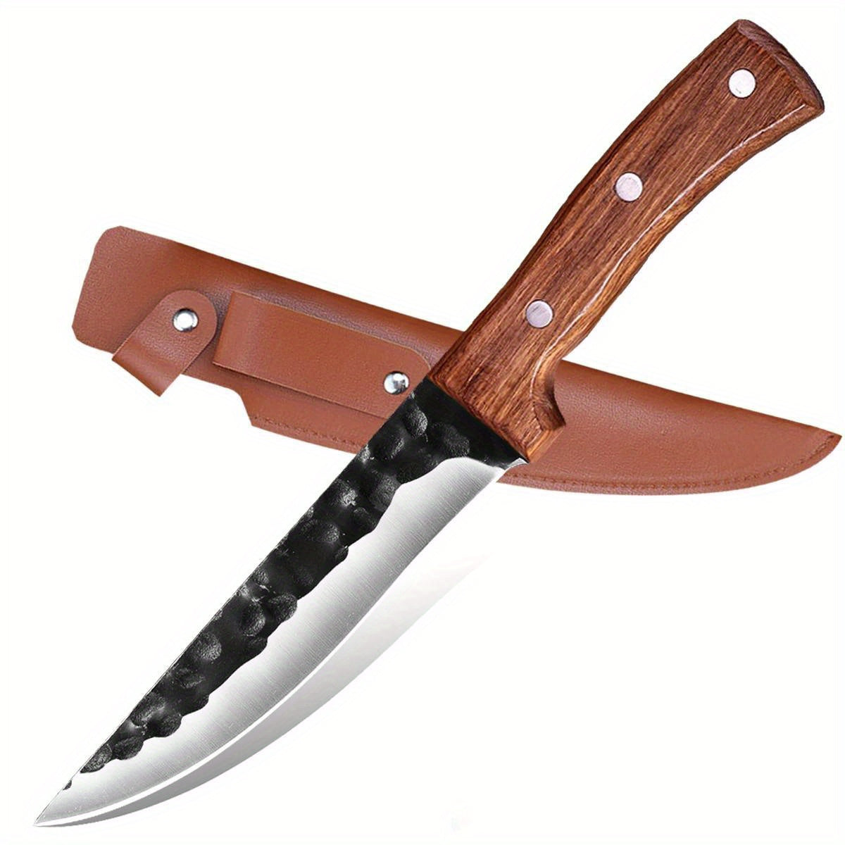 1PC Boning Knife Professional 6.5" Forged Kitchen Knife Chef Knife Butcher Fish Filleting Meat Cleaver Stainless Steel Cooking Tools Camping Knife HuntingKnife for Outdoor