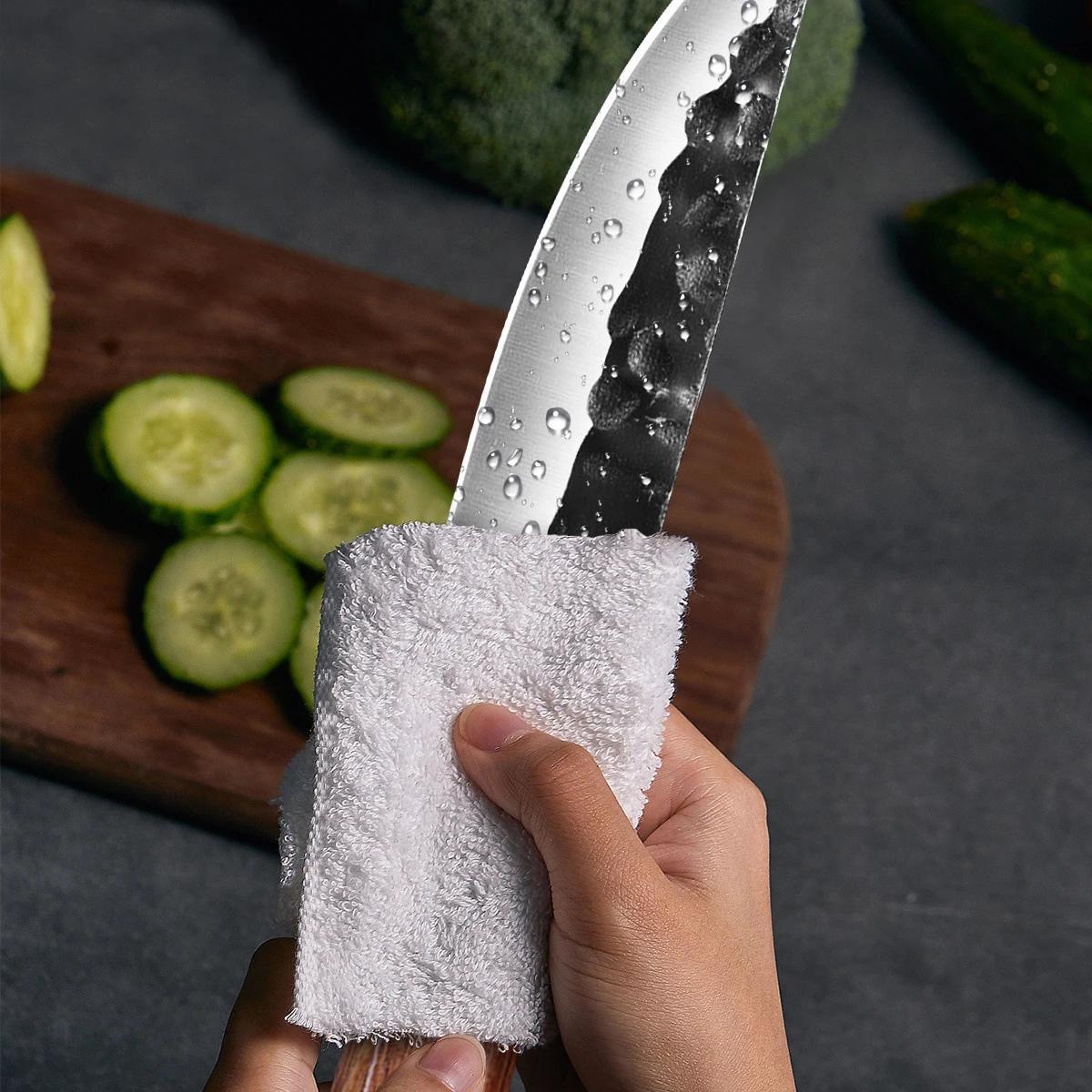 1PC Boning Knife Professional 6.5" Forged Kitchen Knife Chef Knife Butcher Fish Filleting Meat Cleaver Stainless Steel Cooking Tools Camping Knife HuntingKnife for Outdoor