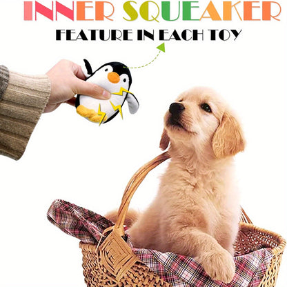 SHARLOVY Dog Squeaky Toys, Stuffed Animal Puppy Toys, Cute Chew Toys for Dog Teething Toys, Pet Toys for Small to Medium Dogs, Soft Dog Toys, Plush Dog Toy Pack 12in Gift Box