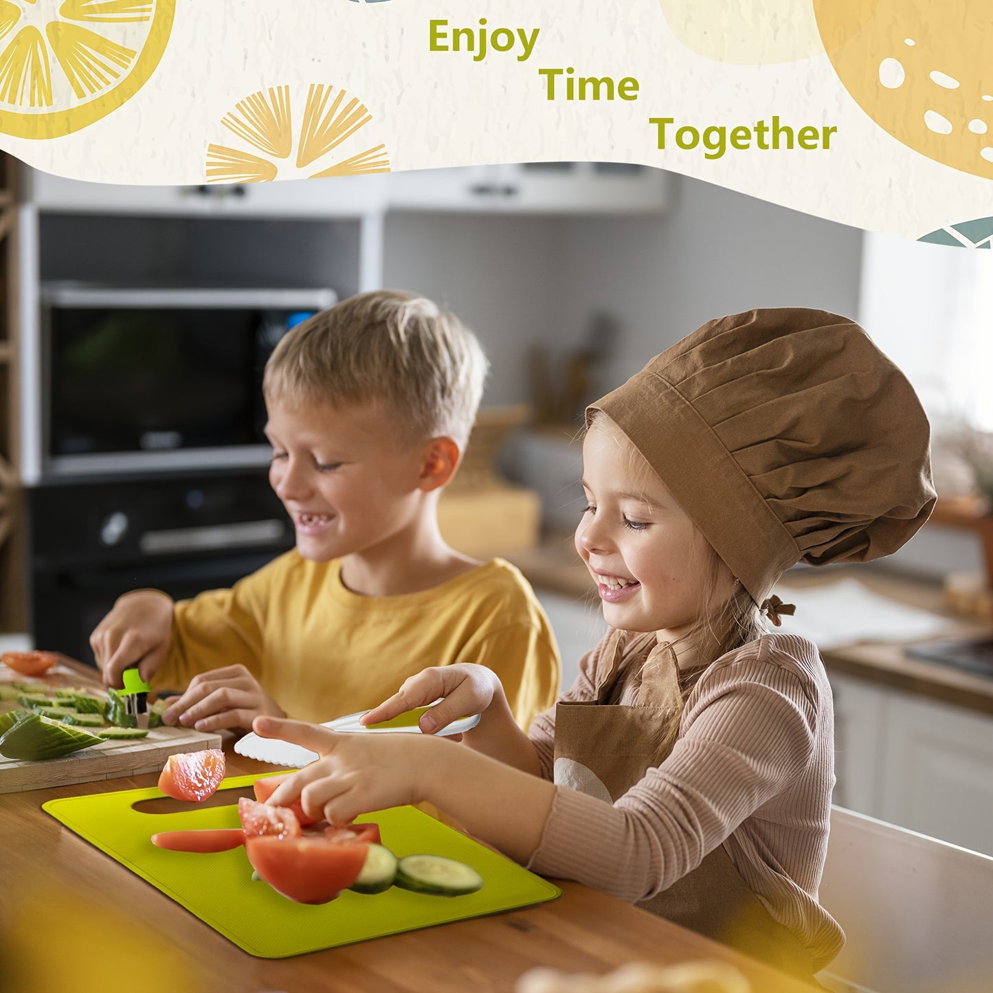 Everyday Kitchens Complete Youngsters Cooking Set - Real Cooking Tools, Safety Knives, and Playful Accessories for Youngsters Aged 4-8, Including Spatula, Ladle, Whisk, Baking Pan, and More, Youngsters'S Cooking Time | Playfu