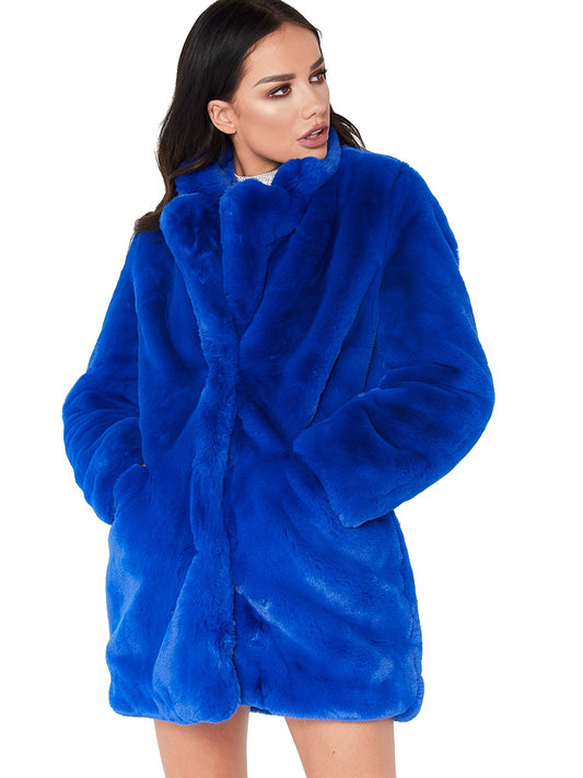 Winterwarmer, flauschiger, lockerer Mantel, lässige, langärmelige Teddy-Oberbekleidung, Damenbekleidung