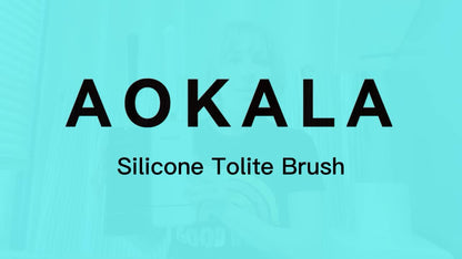 Aokala WC-Bürste mit Halter, elegantes WC-Bürsten-Set mit ergonomischem, langem Griff, modernes Badezimmer-Reinigungszubehör, langlebig, gründliche Reinigung, ideales Weihnachts- oder Halloween-Geschenk! – Schwarz &amp; Weiß