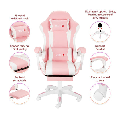 Ergonomic Gaming Chair Designed for Adults And Teens, Featuring a Racing Style Suitable for Office Use And Equipped with Lumbar Support.