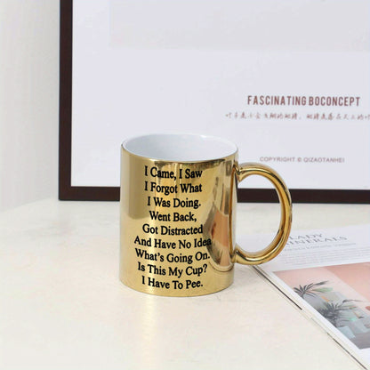 1pc, Coffee Seniors Mug, 11oz Ceramic Coffee Cups, Water Cups For Senior Citizens, Summer Winter Drinkware, Birthday Gifts, Holiday Gifts, Christmas Gifts, New Year Gifts
