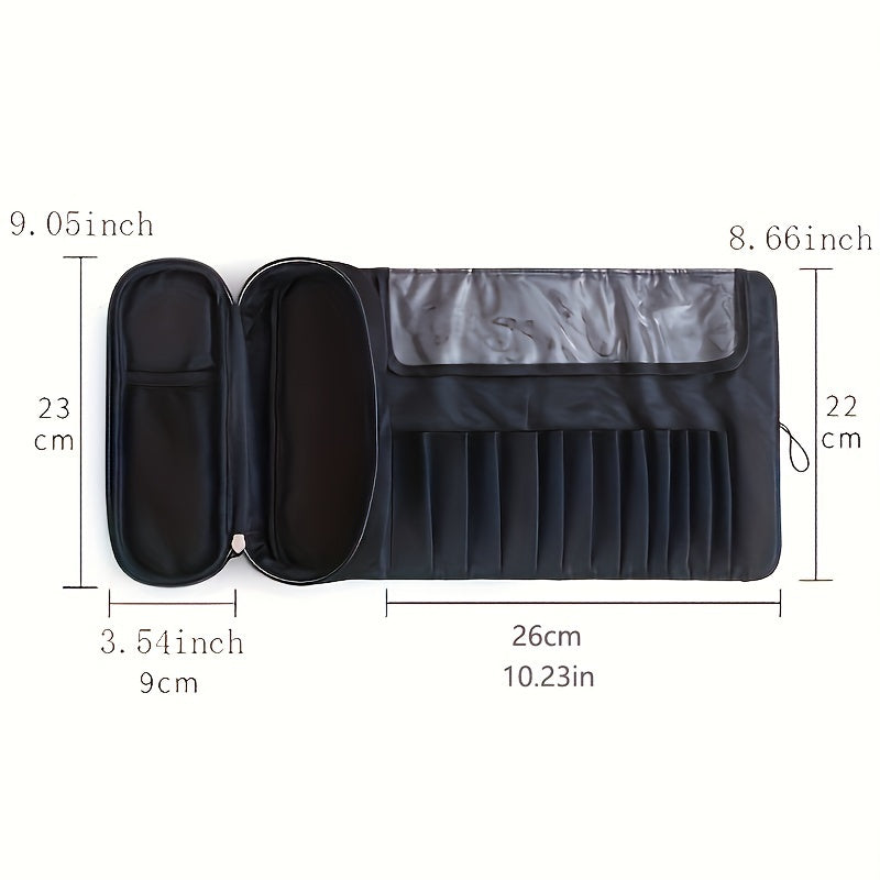 Große Kosmetikpinsel-Organizer-Tasche – Multifunktionale, tragbare Kosmetiktasche im koreanischen Stil für Schülerinnen