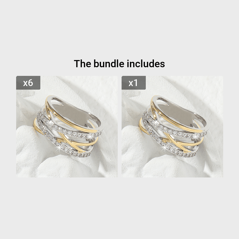 Luxuriöser Infinity-Zirkonia-Ewigkeitsring, 18 Karat vergoldet, perfektes Geschenk für Braut, Frau oder Mädchen – ideal für Hochzeit, Verlobung und Party.