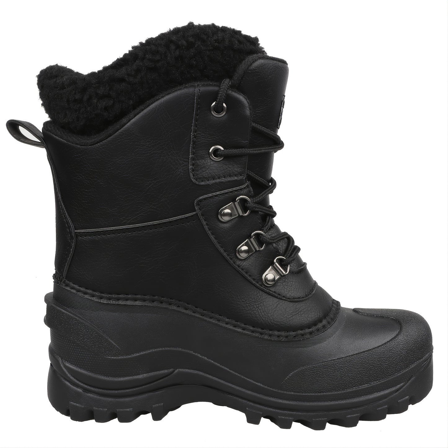 Bottes de neige RIEMOT pour homme, toutes saisons, de haute qualité, avec doublure polaire chaude - Semelle robuste en TPR, adhérence optimale, idéales pour la randonnée, le trekking et le jardinage - Chaussures d'extérieur hiver/été/automne