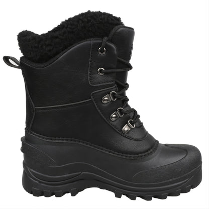 Bottes de neige RIEMOT pour homme, toutes saisons, de haute qualité, avec doublure polaire chaude - Semelle robuste en TPR, adhérence optimale, idéales pour la randonnée, le trekking et le jardinage - Chaussures d'extérieur hiver/été/automne