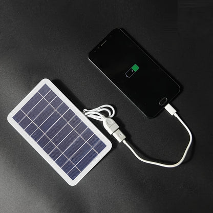 2W 5V Portable Solar Panel, High-Efficiency Monocrystalline USB Fast Charging Board with High Quality & Dustproof Design for Phones / Power Banks / Sports Cameras - Perfect Outdoor Emergency Backup and Gift Idea