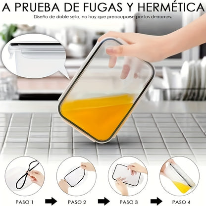 12/24pcs Transparent Kitchen Storage Container Set | Microwave Safe, Multipurpose Plastic Meal Prep Boxes with Flip-Top Lids + 24 Chalkboard Labels - Ideal for Vegetables, Fruits, Grains & More, Leak Proof