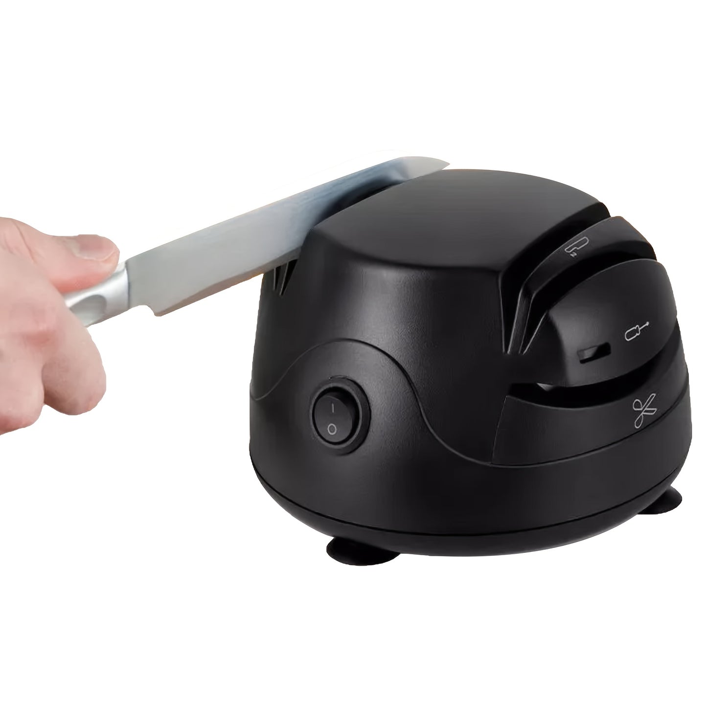 WANVOAPLS Electric Knife Sharpener 28D-4 Model - Professional 4-Slot Sharpening System, Dual Voltage (36V-100V) with US Plug, ABS Material - Ideal for Kitchen Knives, Kitchen Knives And Utensils|Modern Kitchen Accessory|Durab