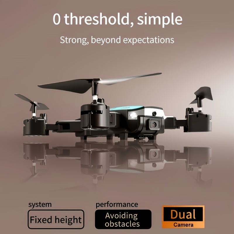 [Dual Cameras T6 Drone Gesture] T6 drone, dual cameras, one click takeoff and landing, 540 ° intelligent obstacle avoidance, gesture recognition, intelligent hovering, Halloween/Christmas/birthday/new year gifts