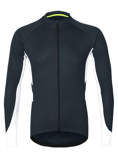 Schnelltrocknendes, atmungsaktives Herren-Radtrikot mit Tasche und Reißverschluss