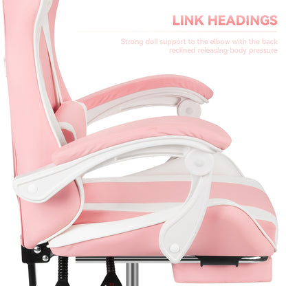 Ergonomic Gaming Chair Designed for Adults And Teens, Featuring a Racing Style Suitable for Office Use And Equipped with Lumbar Support.