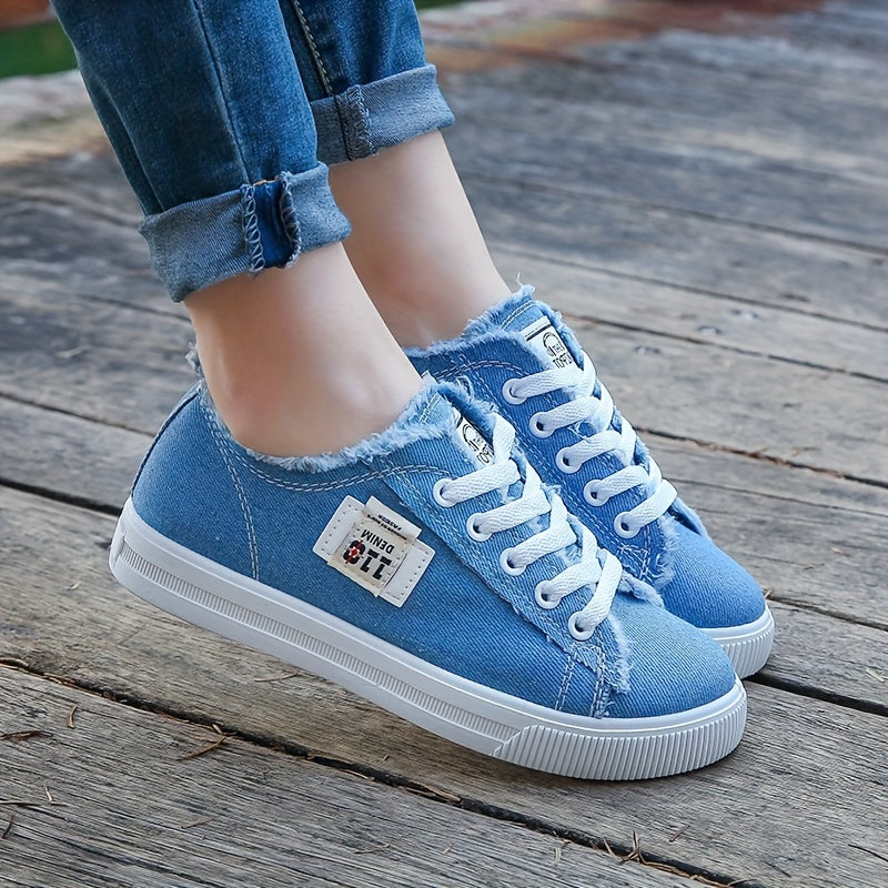 Damen-Freizeitschuhe aus Canvas mit runder Zehenpartie, einfarbig, Größe S, weiß, flache Sohle, PVC-Sohle, Obermaterial und Innensohle aus Stoff, Handwäsche, keine chemische Reinigung, Frühling, Herbst, ganzjährig 2022