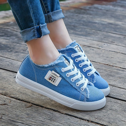 Damen-Freizeitschuhe aus Canvas mit runder Zehenpartie, einfarbig, Größe S, weiß, flache Sohle, PVC-Sohle, Obermaterial und Innensohle aus Stoff, Handwäsche, keine chemische Reinigung, Frühling, Herbst, ganzjährig 2022