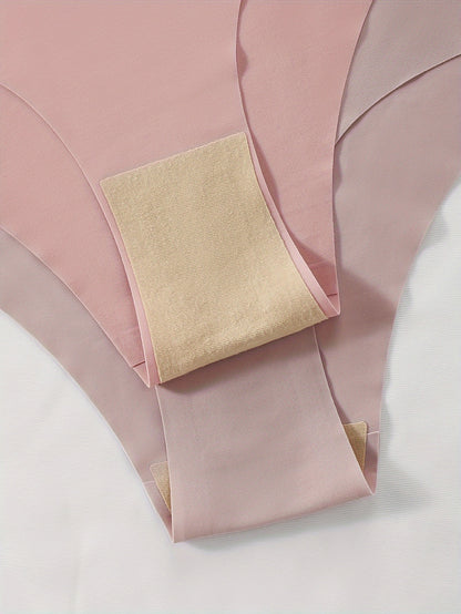 5er-Pack nahtlose Slips mit hohem Bund in verschiedenen Farben, Damenunterwäsche &amp; Dessous