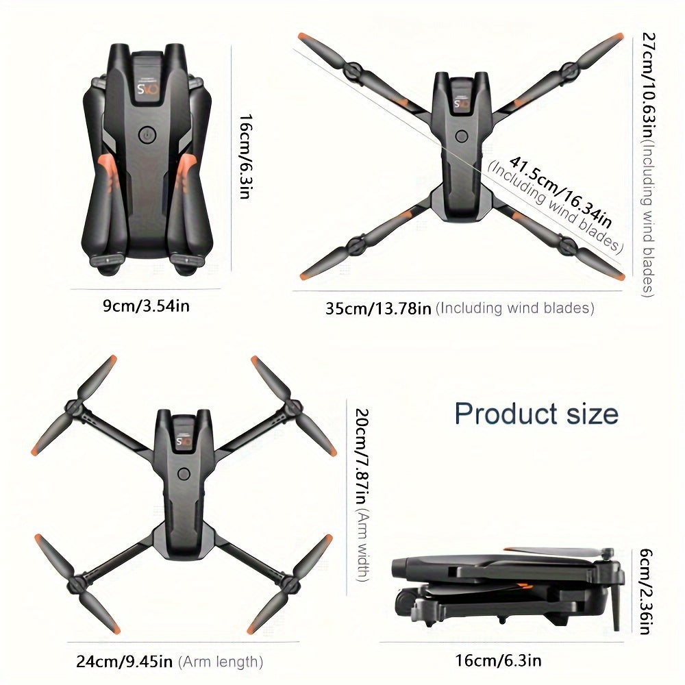RG500 MAX Drone With Dual Camera, Optical Flow Positioning, Smart Obstacle Avoidance Remote Control Drone Toys For Men's Gifts, Indoor And Outdoor Affordable UAV, Christmas Halloween Thanksgiving Gift