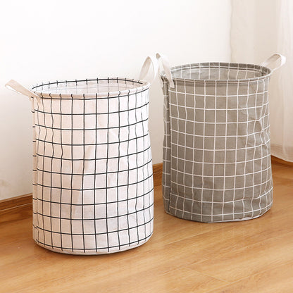 Panier à linge rond (1 pièce), panier à linge sale, panier à linge portable, seau de rangement