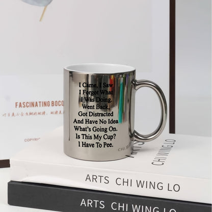 1pc, Coffee Seniors Mug, 11oz Ceramic Coffee Cups, Water Cups For Senior Citizens, Summer Winter Drinkware, Birthday Gifts, Holiday Gifts, Christmas Gifts, New Year Gifts