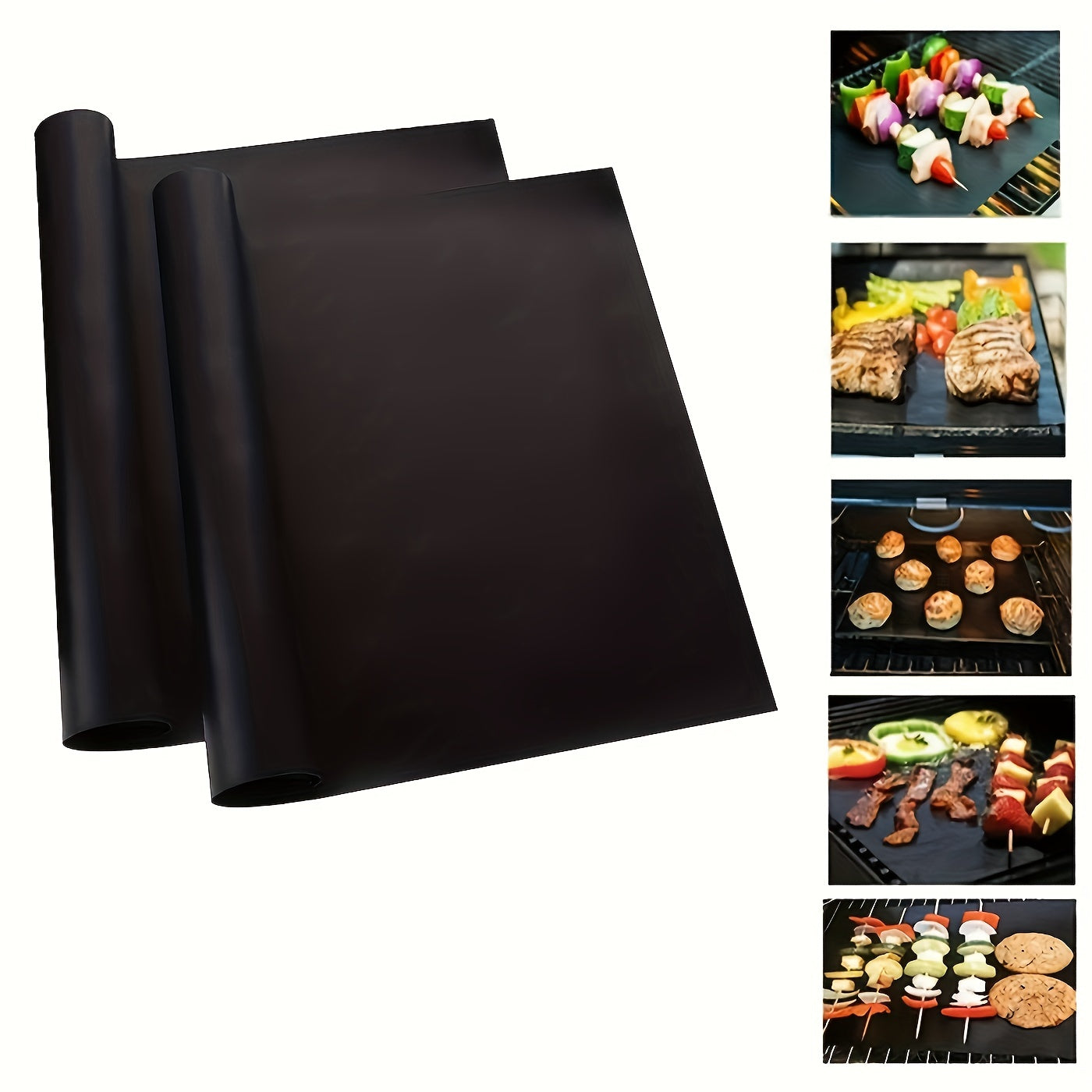 2pcs Non Stick Oven Liners for Bottom Of Electric Oven Thick Heavy Duty Oven Liners for Bottom Of Oven Mat for Bottom Of Oven Oven Liner for Electric Gas Grill, Free Party Favors BBQ Accessories Beech Vacation Essential