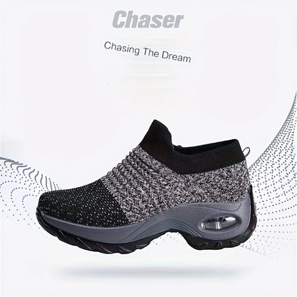 Leichte Damen-Sneaker mit Luftpolstersohle – Atmungsaktive Mesh-Laufschuhe mit stylischem Low-Top-Design – Ideal für Komfort und Stil