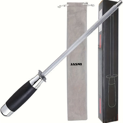 [Diamond Knife Sharpener] 1pc Premium Diamond Blade Knife Sharpener - Stainless Steel, Rubber Handle, No Power Required, Ideal for All Kitchen Knives, Effortless Sharpening