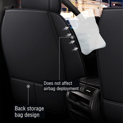 Car Seat Covers Full Set, 5 Seats Universal Seat Covers for Cars, Waterproof Leather Auto Seat Protectors, Front and Rear Seat Protectors