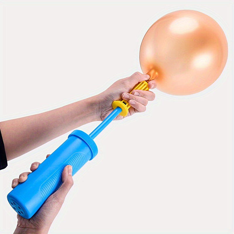 1 Stück blaue, hochwertige Zwei-Wege-Luftpumpe für Ballons, zeitsparend und praktisch, ideal für Partydekorationen zu Halloween, Thanksgiving, Weihnachten, Ostern und als Ostergeschenk.
