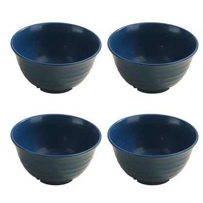 4pcs Wheat Straw Bowls Set, Microwavable And Dishwasher Safe, Soup Bowl, Salad Bowl, BPA-free, Odorless, Portable, Unbreakable, For Home Kitchen Camping, Dinnerware Accessories, Kitchen Supplies
